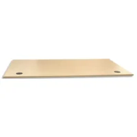 Plateau FLEXI mélaminé 25mm 140x80cm pré-percés pour obturateur. Coloris Chêne