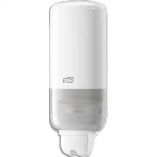 TORK Distributeur de savon liquide S1 en abs - Dimensions : L11,2 x H29,1 x P11,4 cm Blanc – Image 2