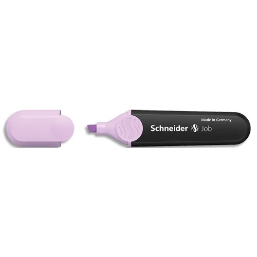 SCHNEIDER Surligneur Job bleu pointe biseautée. Tracé de 1 à 5 mm. Couleur d'encre lilas
