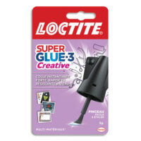 SUPER GLUE Flacon 5g Colle instantanée liquide (pinceau applicateur)