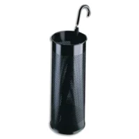 DURABLE Porte-parapluies rond ajouré en acier epoxy - 28,5 litres - Diam 260 x H620 mm - Noir