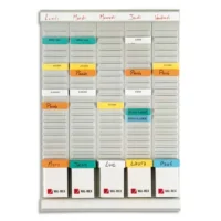 NOBO Planning WEEKLY PLANNER 5 bandes de 24 fiches indice 2