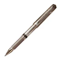 UNI-BALL Stylo bille pointe large encre gel Argent corps avec grip +capuchon UNI-BALL SIGNO BROAD