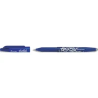 PILOT Stylo bille encre gel qui s'efface à l'aide de la gomme en bout de stylo FriXion coloris Bleu
