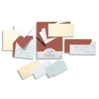 CLAIREFONTAINE Paquet de 20 enveloppes 120g POLLEN 16,5x16,5cm. Coloris Blanc