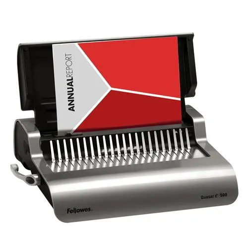 FELLOWES Perforelieur électrique Quasar-E perfore 20 feuilles, relie 500 feuilles 5620901 – Image 12