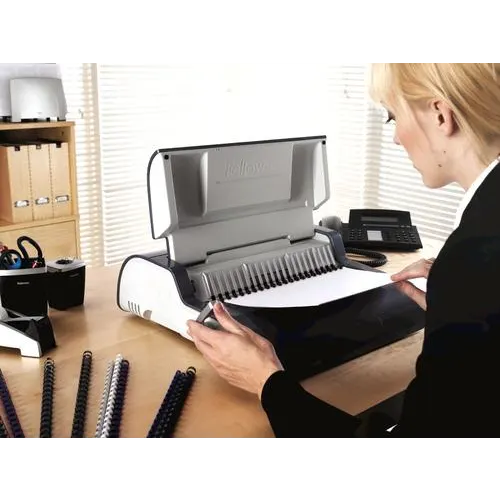 FELLOWES Perforelieur électrique Quasar-E perfore 20 feuilles, relie 500 feuilles 5620901 – Image 15