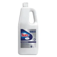 SUN Bidon de 2 Litres Liquide de rinçage pour lave-vaisselle cycle long