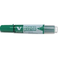 PILOT Marqueur effaçable à sec rechargeable VBOARD MASTER. Pointe biseautée moyenne. Encre liquide vert