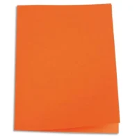 PERGAMY Paquet de 100 chemises carte 170 grammes coloris Orange