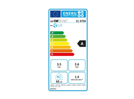 CLATRONIC Climatiseur mobile CL 3750 WiFi, blanc contrôle Wifi, minuterie programmable, ventilation à 2 vitesses, 3 en 1: rafraîchir, déshumidifier, ventiler, réfrigérant : R 290, 65 dB(A), roulettes, à télécommande, classe énergétique A – Image 4