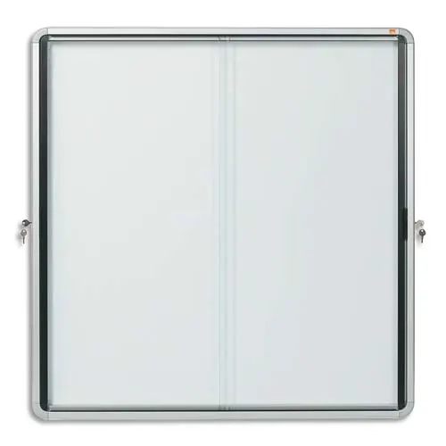 NOBO Vitrine d'affichage Premium Plus, magnétique, intérieur, surface d'affichage 27 x A4, 1902572