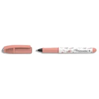 SCHNEIDER Roller à cartouche Zippi Corail Sweet jungle, pointe en acier inoxydable, cartouche encre Bleu