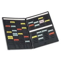 NOBO Paire de volets de couverture MINI-PLANNER 4 bandes de 17 fiches indice 1,5