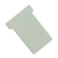 NOBO Etui de 100 fiches T en carton, 170 g/m2, indice 2, gris