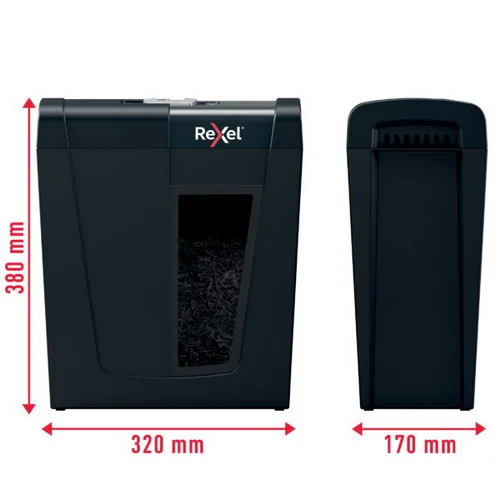 REXEL Destructeur de documents Secure X8 P-4, coupe croisée, 4x40mm, 8 feuilles, 14 litres, 2020123EU – Image 3