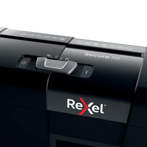 REXEL Destructeur de documents Secure X8 P-4, coupe croisée, 4x40mm, 8 feuilles, 14 litres, 2020123EU – Image 5