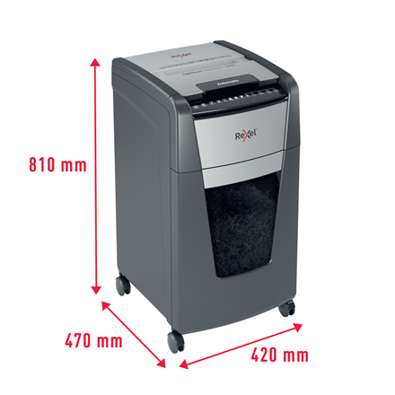 REXEL Destructeur de documents Optimum Auto+ 300M P-5,coupe micro,2x15mm,300 feuilles,60 l,2020300MEU – Image 5