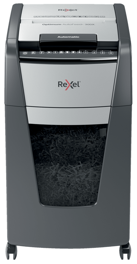 Destructeur Rexel Optimum Auto+ 300X Coupe croisée – Image 3