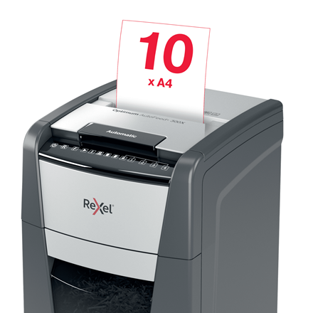 Destructeur Rexel Optimum Auto+ 300X Coupe croisée – Image 4