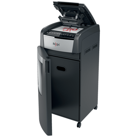 REXEL Destructeur de documents Optimum Auto+ 750M P-5,coupe micro,2x15mm,750 feuilles,140 l,2020750MEU