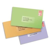 AVERY Boîte de 1625 étiquettes Laser invisible 38X21 L7551-25