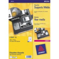 AVERY Boîte de 2000 Mini étiquettes Blanches 35.6x16.9 mm (Boîte de 25) L7632-25