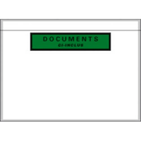 Boîte de 1000 pochettes document ci-inclus recyclées format C5 22,8 x 16,5 cm transparent