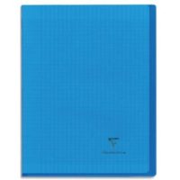 CLAIREFONTAINE Cahier KOVERBOOK piqûre 96 pages grands carreaux Séyès petit format 17x22. Couv polypro.