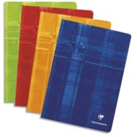 CLAIREFONTAINE Cahier Piqûre 240X320 48 pages (24 feuilles) grands carreaux Séyès