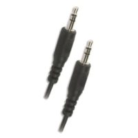 APM Cordon jack 3,5mm 2xRCA Mâle/Mâle 5m Noir 418016