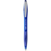 BIC Ecriture Atlantis Soft Stylos-Bille Retractables Pointe Moyenne (1,0 mm) - Encre Bleue