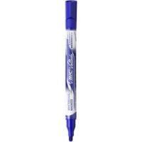 BIC Velleda Ecriture Feutres pour Tableau Blanc Effaçables à Sec Pointe Conique Large - Encre Bleue