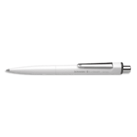 SCHNEIDER Stylo bille K3 Biosafe pointe moyenne rechargeable en acier inoxydable. Encre Noire