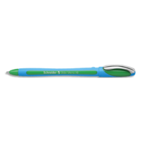 SCHNEIDER Stylo bille SLIDER MEMO à capuchon,pointe large,corps caoutchouc,encre indélébile Verte