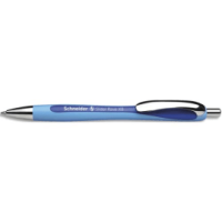 SCHNEIDER Stylo bille SLIDER RAVE rétractable et rechargeable, pointe extra large, encre indélébile Bleu.