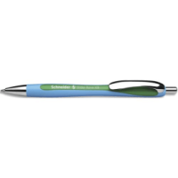 SCHNEIDER Stylo bille rétractable et rechargeable, encre idélébile Verte