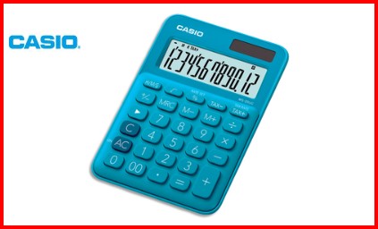 CASIO Calculatrice de bureau 12 chiffres Bleue MS-20UC-BU-S-EC – Image 2