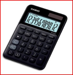 CASIO Calculatrice de bureau 12 chiffres Noire MS-20UC-BK-S-EC – Image 2