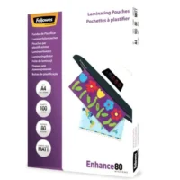 FELLOWES Pack de 100 pochettes A4&nbsp;80 microns Mat 5452103