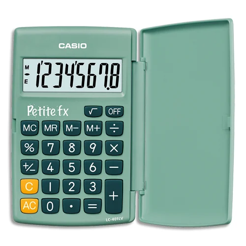 CASIO Calculatrice primaire petite FX Verte LC401GN – Image 2