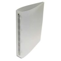 Classeur 4 anneaux polypropylène dos 4 cm Incolore