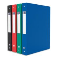 OXFORD Classeur OXFORD MEMPHIS A4 dos 40 mm 4 anneaux en PP assortis classique