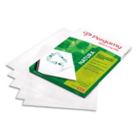PERGAMY Boîte de 100 plats de couverture recyclés A4 200 microns 900054