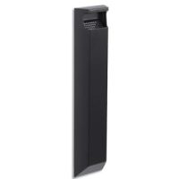ROSSIGNOL Cendrier d'extérieur mural 3 Litres en acier poudré polyester - Dim. L12 x H55 x P5 cm