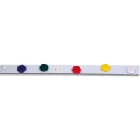 PAVO Boîte de 10 bandes métalliques adhésives de 50x3 cm Blanches
