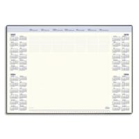 BREPOLS Sous-mains Deskmate 1040, en PVC noir, 35 feuilles chamois, quadrilingue, 41,2x59cm