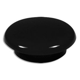 Boîte de 16 aimants 11 mm ronds Noir