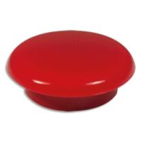 Boîte de 16 aimants 11 mm ronds Rouge