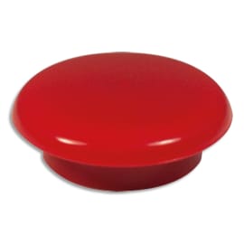Boîte de 16 aimants 11 mm ronds Rouge